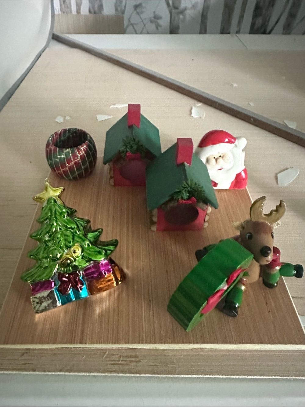 Vintage Christmas Napkin Rings Mixed Lot